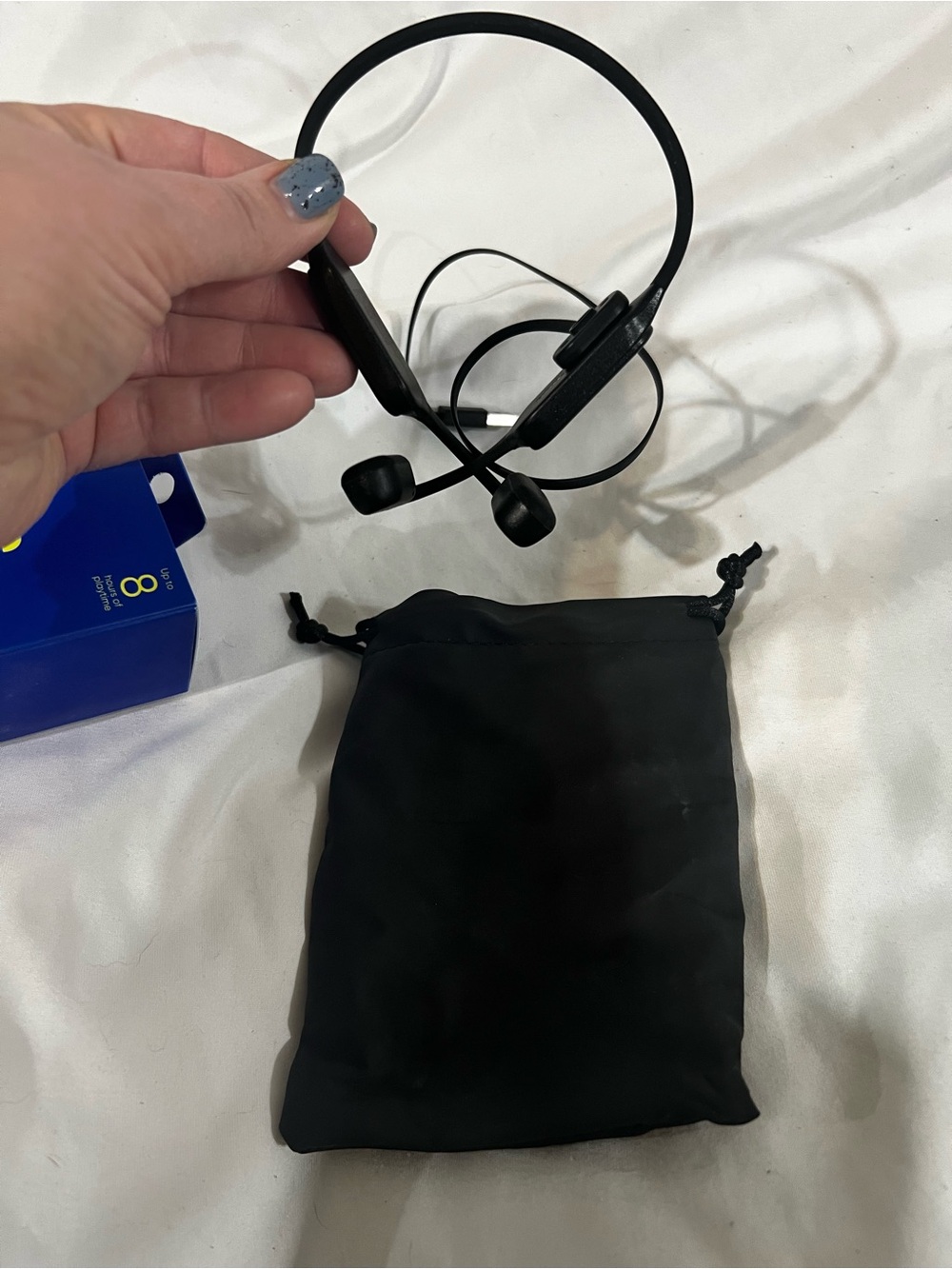 On Running Wireless Bone Conduction Headphones in Blue